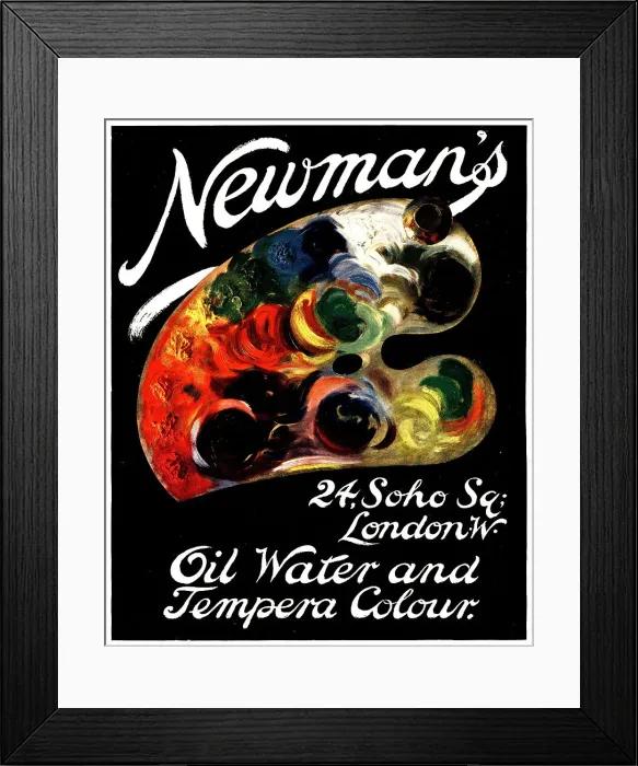 Framed Print : Newman's Advertisement Framed Print : Newman's Advertisement
