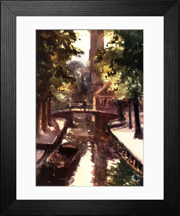Framed Print : City Canal Framed Print : City Canal