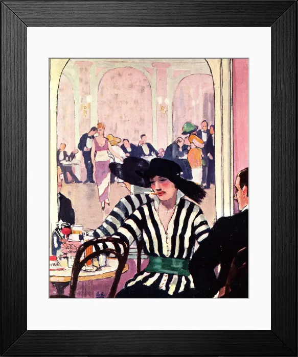 Framed Print : The Striped Blouse