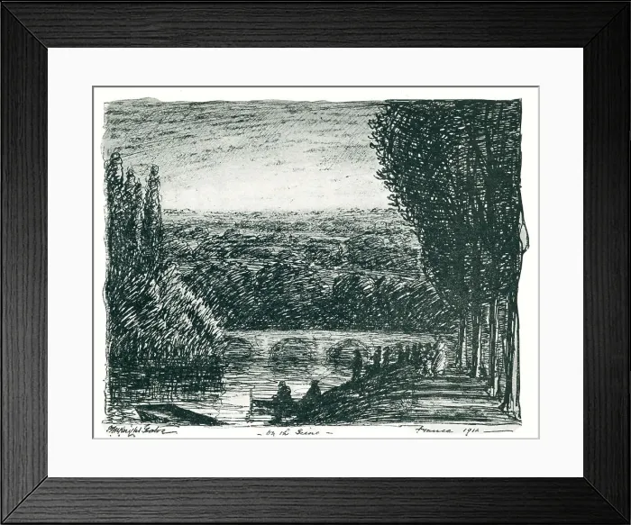 Framed Print : On The Seine Framed Print : On The Seine