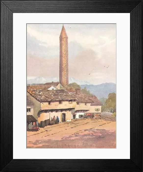 Framed Print : Countryside Town Framed Print : Countryside Town