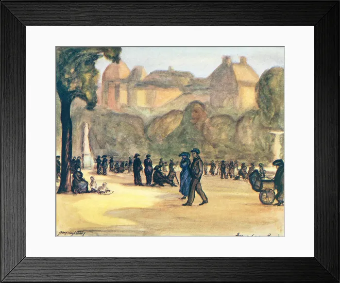 Framed Print : The Gardens Of The Luxembourg