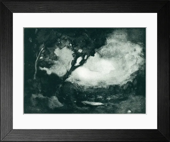 Framed Print : Landscape. A landscape illustration of some trees Framed Print : Landscape. A landscape illustration of some trees