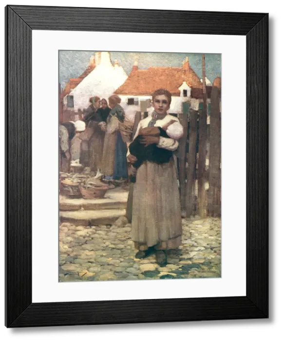 Framed Print : Brittany Fishing Women Framed Print : Brittany Fishing Women