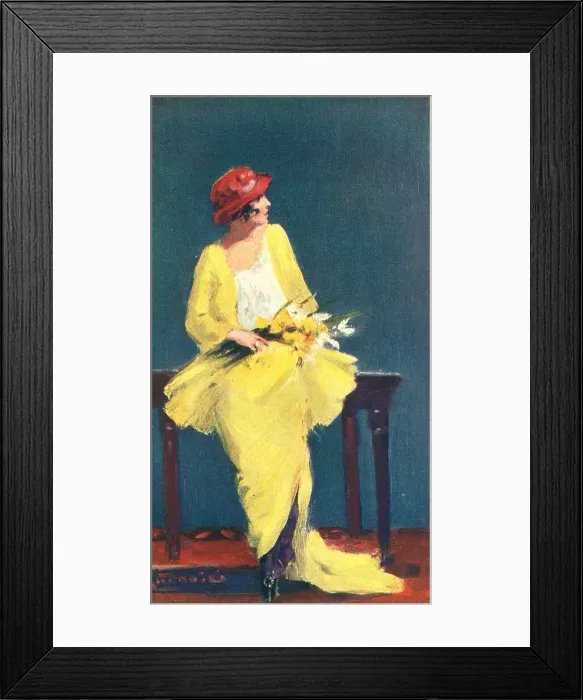 Framed Print : The Yellow Note Framed Print : The Yellow Note