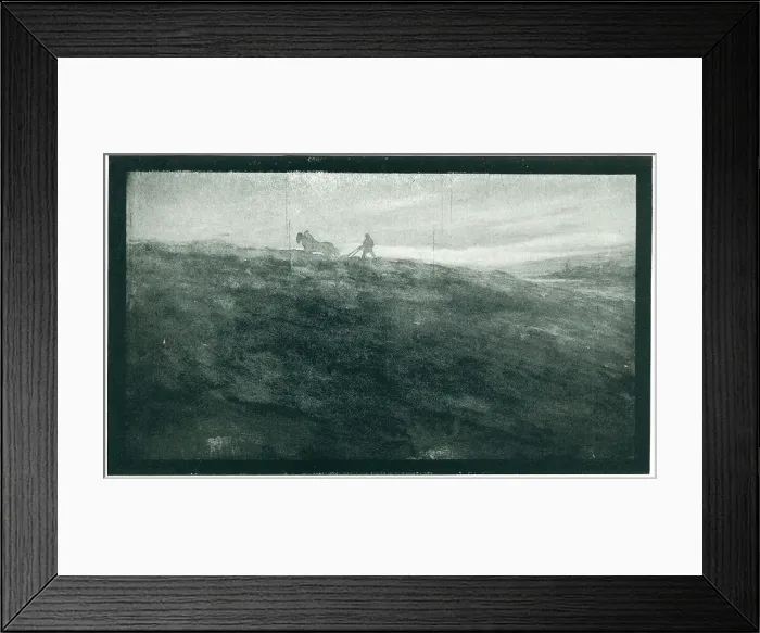 Framed Print : Farmer With Horses Framed Print : Farmer With Horses