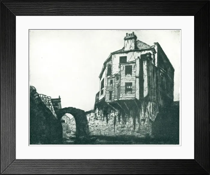 Framed Print : Canal Building Framed Print : Canal Building
