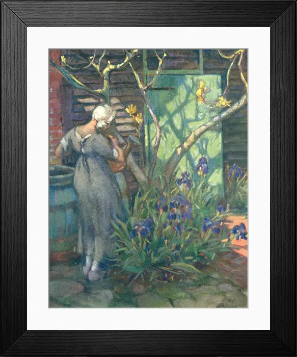Framed Print : Watering The Flowers Framed Print : Watering The Flowers