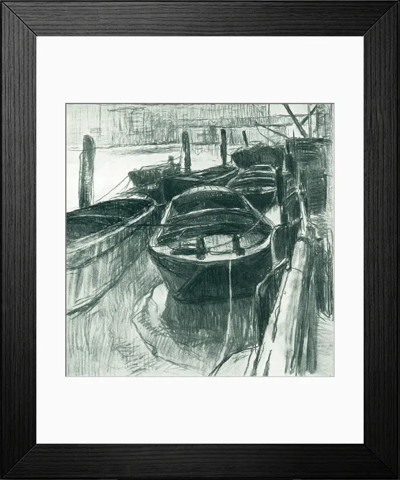 Framed Print : Barges On The Strand Framed Print : Barges On The Strand