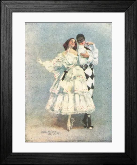 Framed Print : Pair of Dancers Framed Print : Pair of Dancers