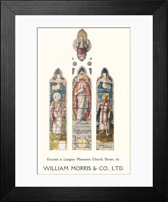 Framed Print : William Morris and Co Ltd Stained Glass Framed Print : William Morris and Co Ltd Stained Glass