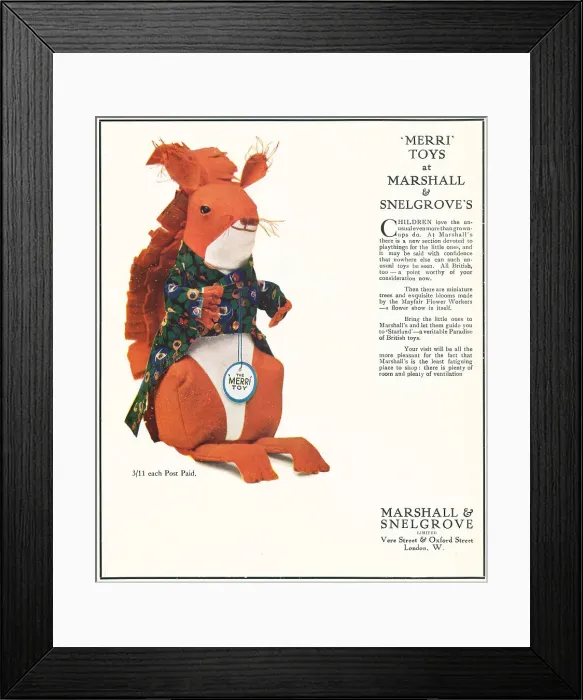 Framed Print : Marshall and Snelgrove Advertisement Framed Print : Marshall and Snelgrove Advertisement