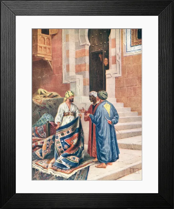 Framed Print : The Carpet Merchant Framed Print : The Carpet Merchant