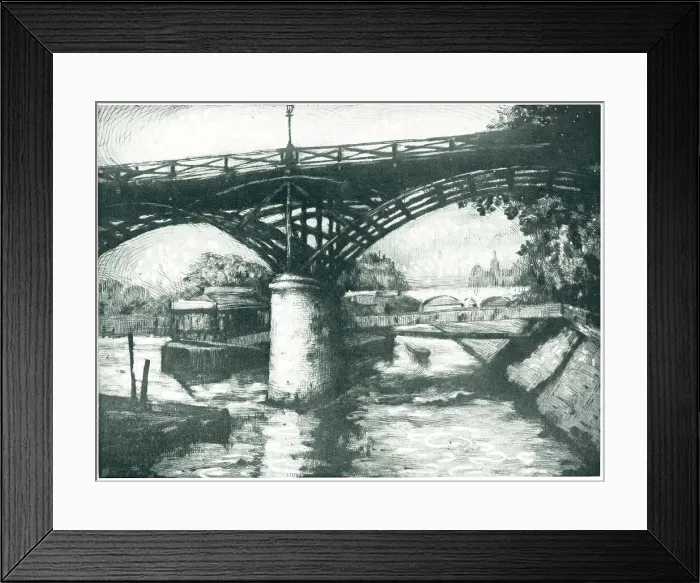Framed Print : La Seine Au Pont Des Arts, Paris Framed Print : La Seine Au Pont Des Arts, Paris