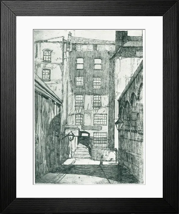 Framed Print : Savoy Steps, 1st State Framed Print : Savoy Steps, 1st State