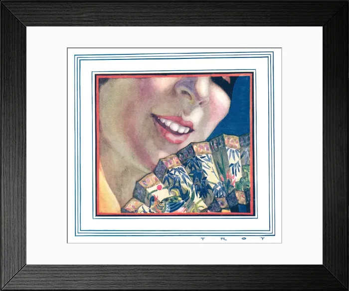 Framed Print : The Charm of Beautiful Teeth Framed Print : The Charm of Beautiful Teeth