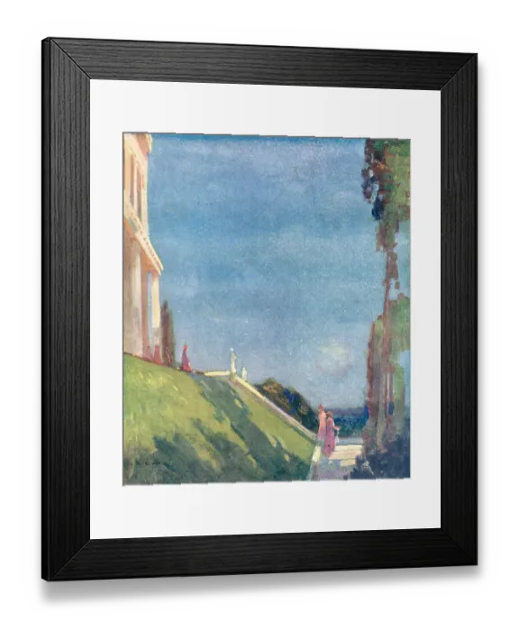 Framed Print : Stairway To The Villa Framed Print : Stairway To The Villa