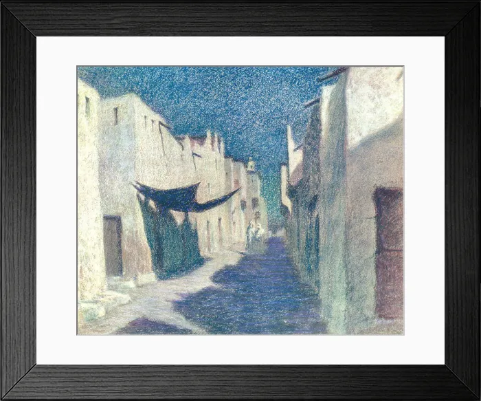 Framed Print : Moonlight In An Arab City Framed Print : Moonlight In An Arab City