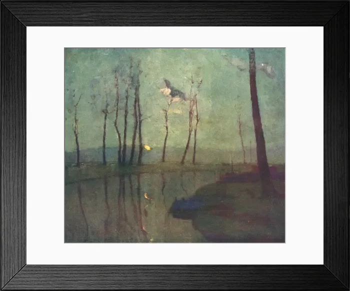 Framed Print : Lever De Lune, Moonrise Framed Print : Lever De Lune, Moonrise
