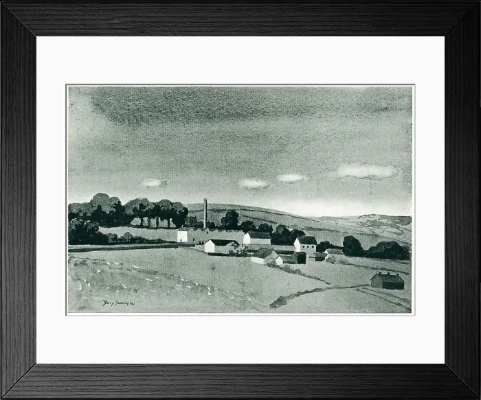 Framed Print : Farmhouses Framed Print : Farmhouses