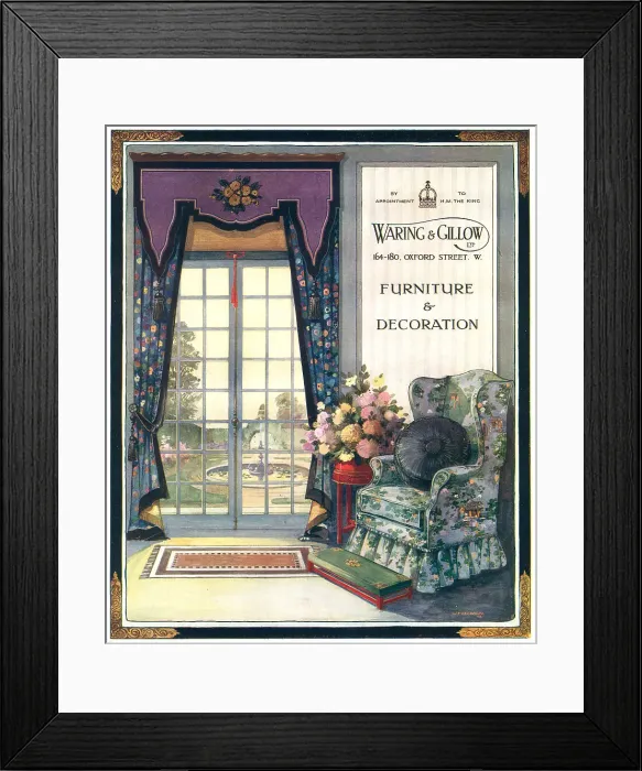 Framed Print : Waring and Gillow Advertisement Framed Print : Waring and Gillow Advertisement
