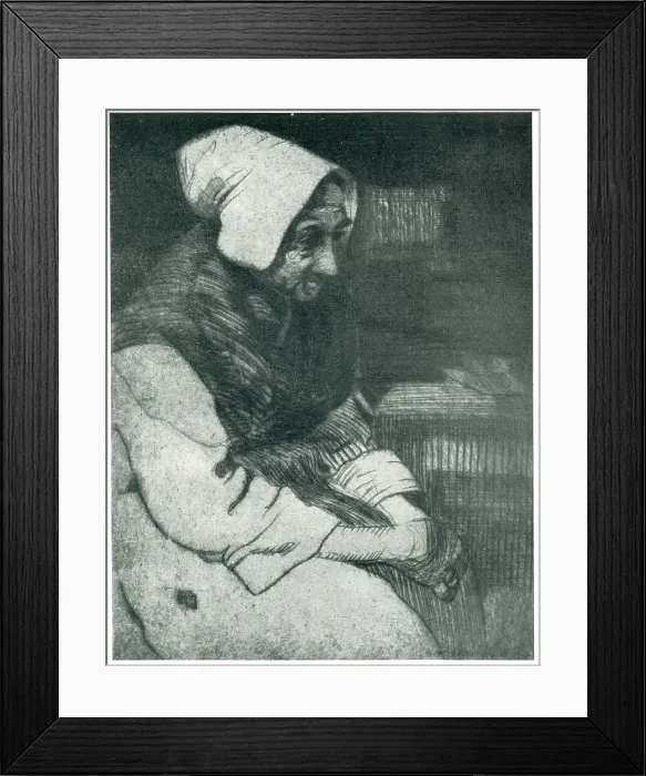 Framed Print : Portrait of an Old Woman Framed Print : Portrait of an Old Woman