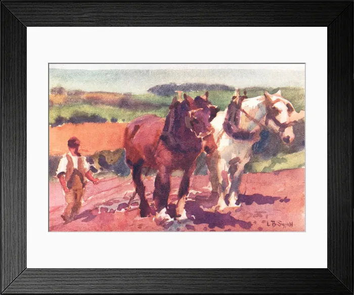 Framed Print : Landscape Horses Framed Print : Landscape Horses