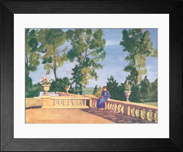 Framed Print : Blue Robed Figure Framed Print : Blue Robed Figure