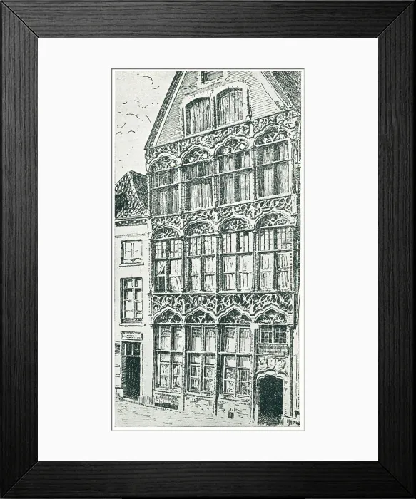 Framed Print : Vieille Maison A Malines Framed Print : Vieille Maison A Malines