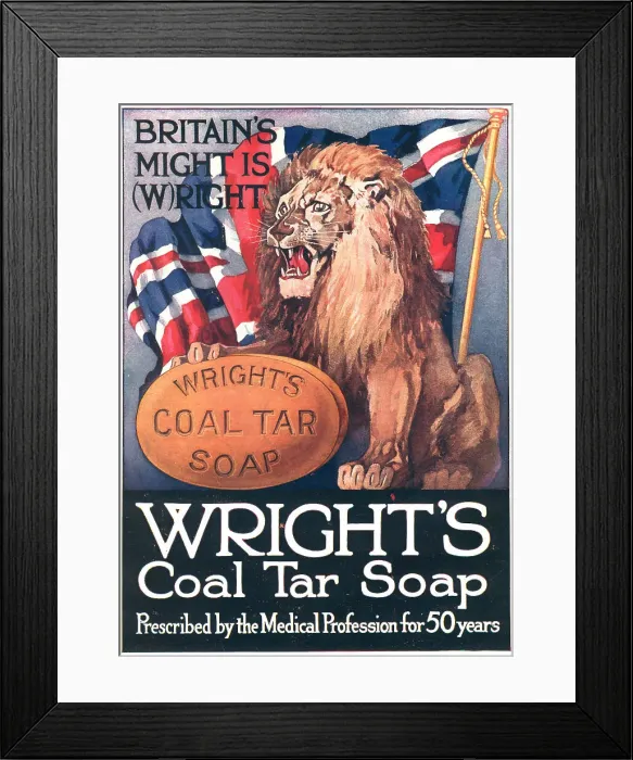Framed Print : Wright's Coal Tar Soap Advertisement Framed Print : Wright's Coal Tar Soap Advertisement