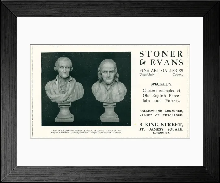Framed Print : Stoner and Evans Advertisement Framed Print : Stoner and Evans Advertisement