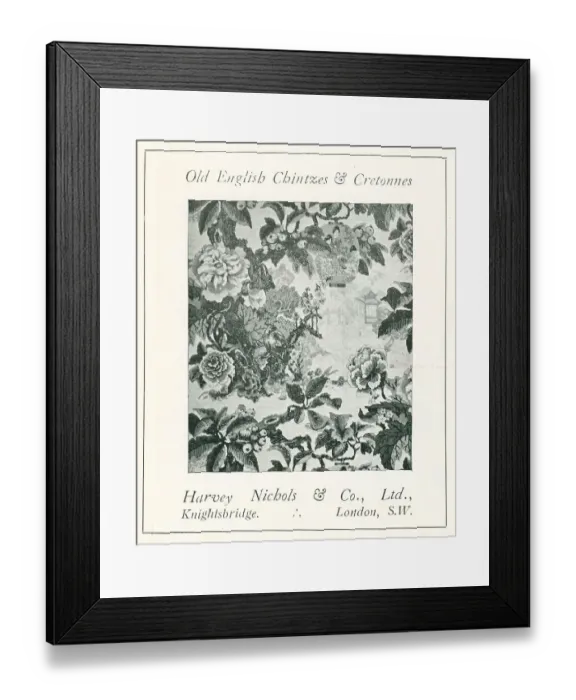 Framed Print : Harvey Nichols and Co Advertisement Framed Print : Harvey Nichols and Co Advertisement