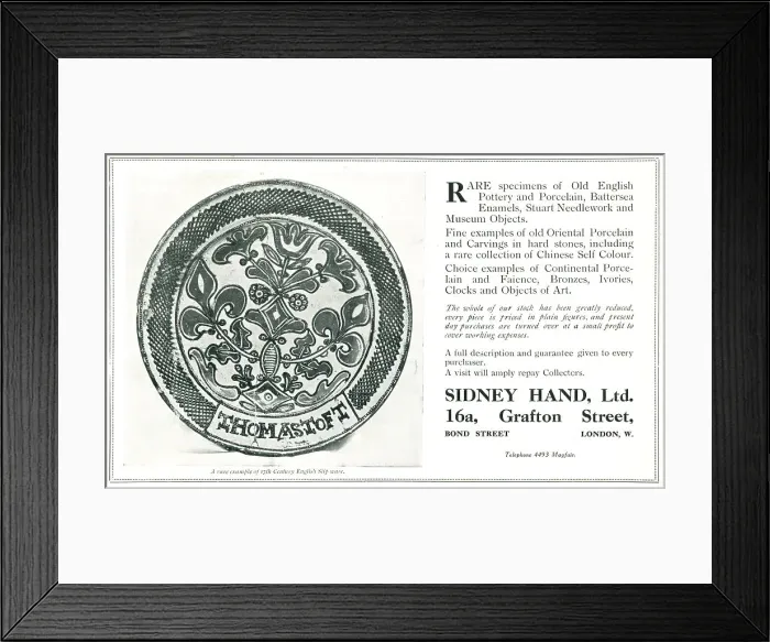 Framed Print : Sidney Hand Advertisement Framed Print : Sidney Hand Advertisement