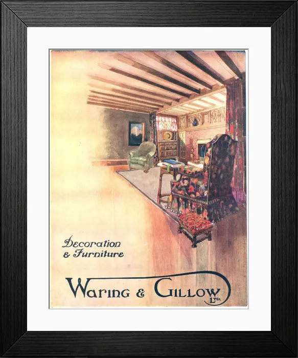 Framed Print : Waring and Gillow Advertisement Framed Print : Waring and Gillow Advertisement