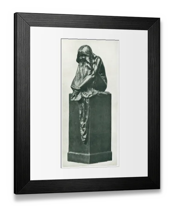 Framed Print : The Imp. A sculpture of a young, mischevious looking girl Framed Print : The Imp. A sculpture of a young, mischevious looking girl