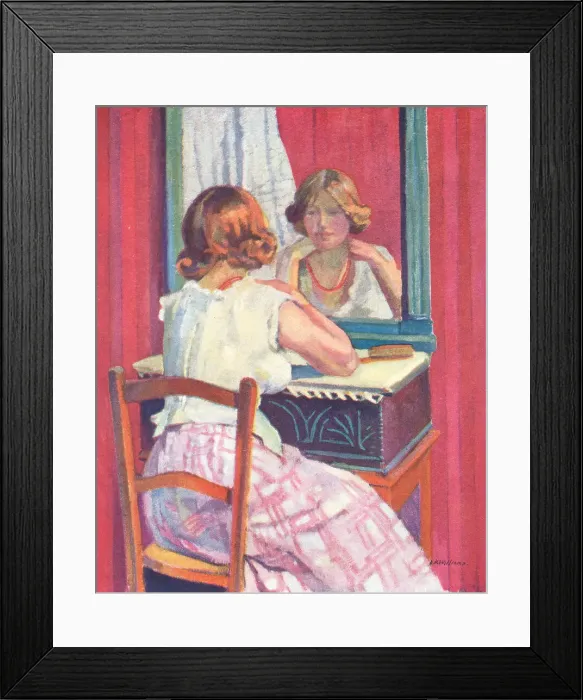 Framed Print : Dressing Table Reflection Framed Print : Dressing Table Reflection