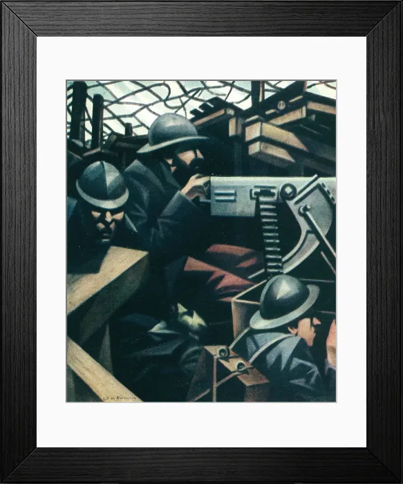Framed Print : La Mitrailleuse