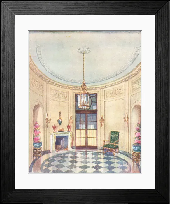 Framed Print : Rowley Hall Vestibule Framed Print : Rowley Hall Vestibule