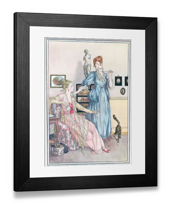 Framed Print : Fashion Illustration Framed Print : Fashion Illustration