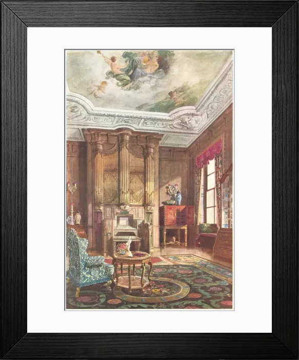 Framed Print : Rowley Hall Music Room Framed Print : Rowley Hall Music Room
