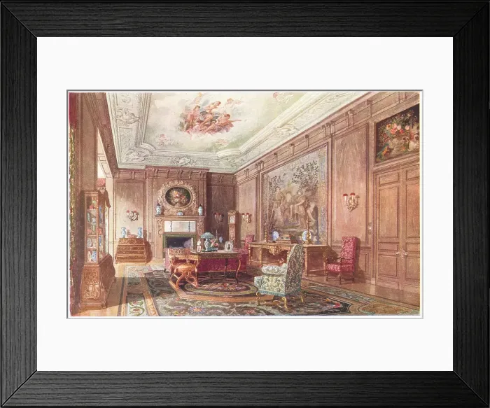 Framed Print : Rowley Hall Music Room Framed Print : Rowley Hall Music Room