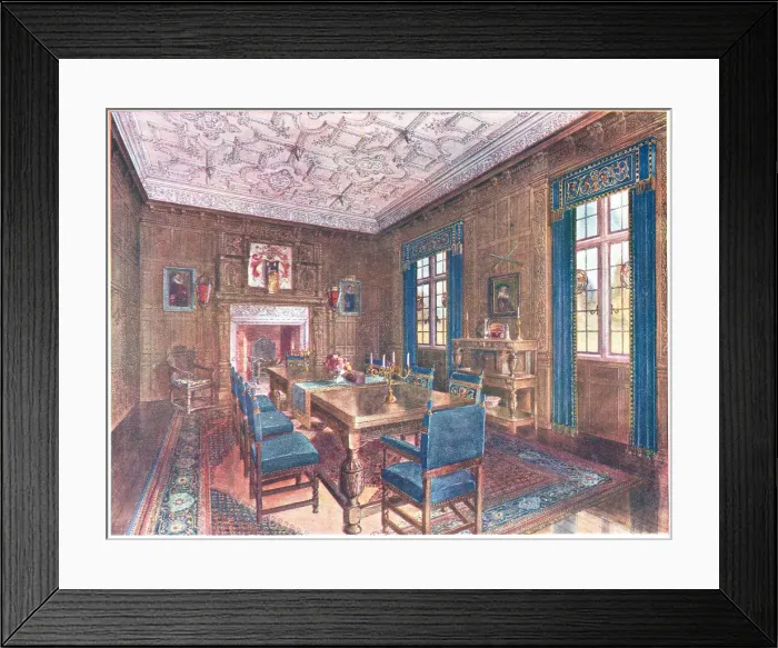 Framed Print : Rowley Hall Dining Room