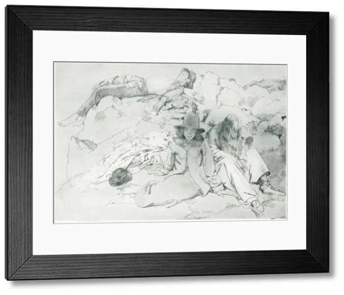 Framed Print : Resting On The Rocks Framed Print : Resting On The Rocks