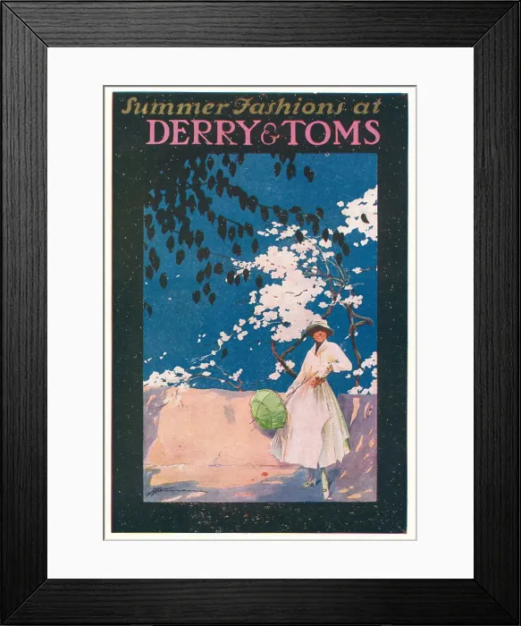 Framed Print : Derry and Toms Advertisement Framed Print : Derry and Toms Advertisement