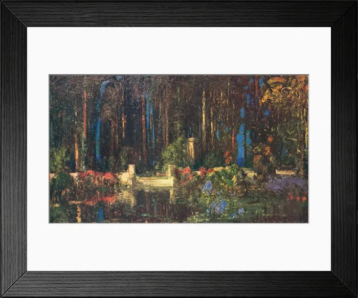 Framed Print : Enchanted. A painting which highlights the gleaming quality of light Framed Print : Enchanted. A painting which highlights the gleaming quality of light