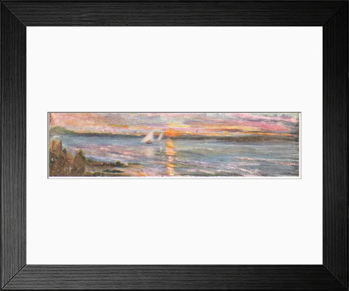 Framed Print : Sunset At Sea Framed Print : Sunset At Sea