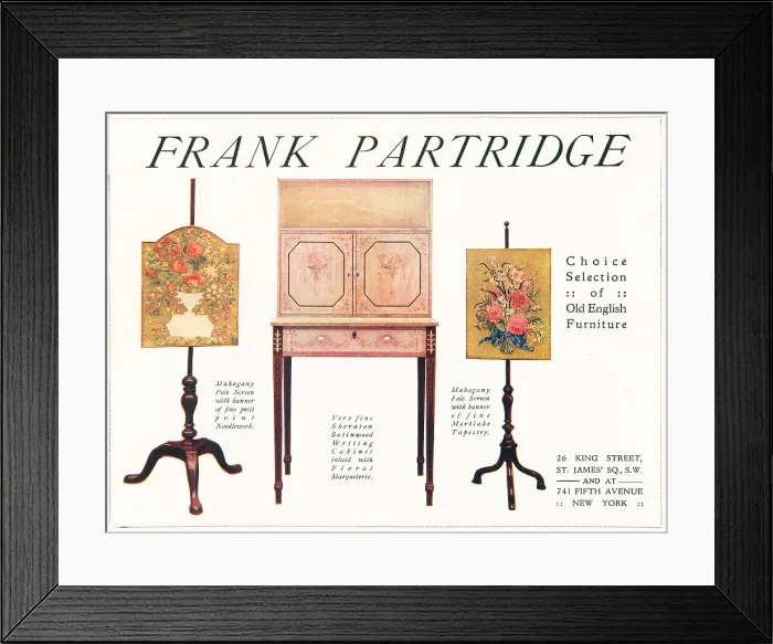 Framed Print : Frank partridge Advertisement Framed Print : Frank partridge Advertisement