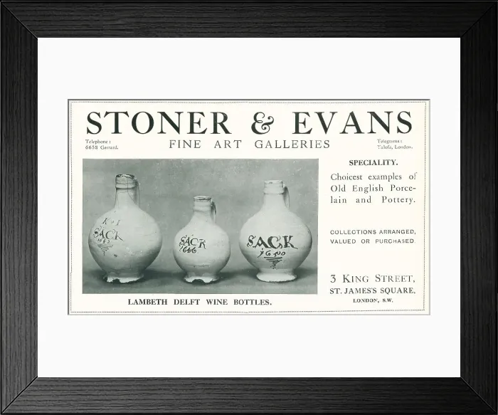 Framed Print : Stoner and Evans Advertisement Framed Print : Stoner and Evans Advertisement