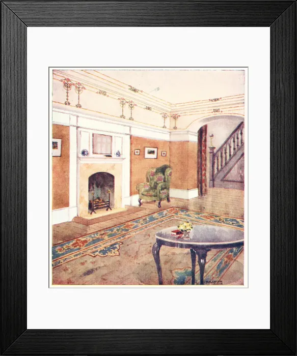 Framed Print : A Matoned Entrance Hall Framed Print : A Matoned Entrance Hall