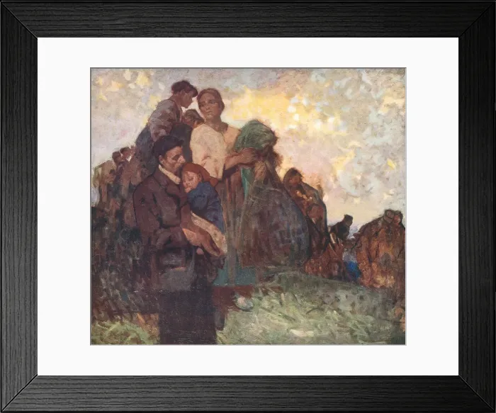 Framed Print : Study For The Flight From Belgium Framed Print : Study For The Flight From Belgium